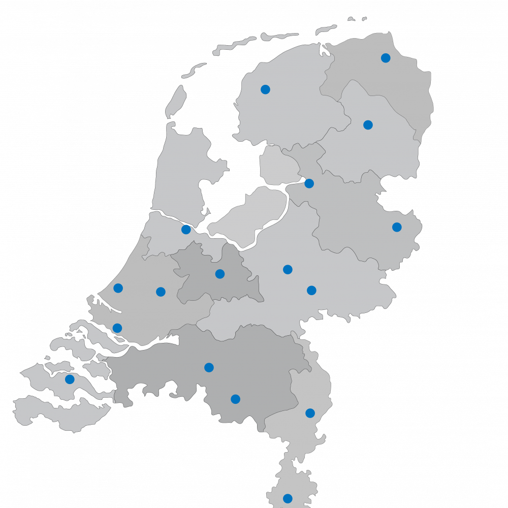 Landkaart Nederland